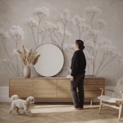 Tapeta Białe Kwiaty (PM20260401)