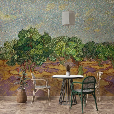 Tapeta Drzewa Oliwne Van Gogh (NG2026008)