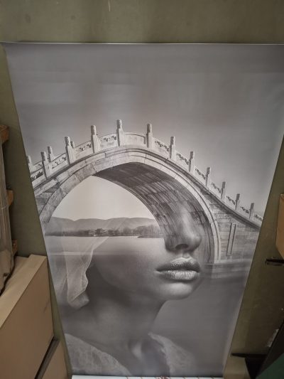 Tapeta Outlet Bridge II srebrny